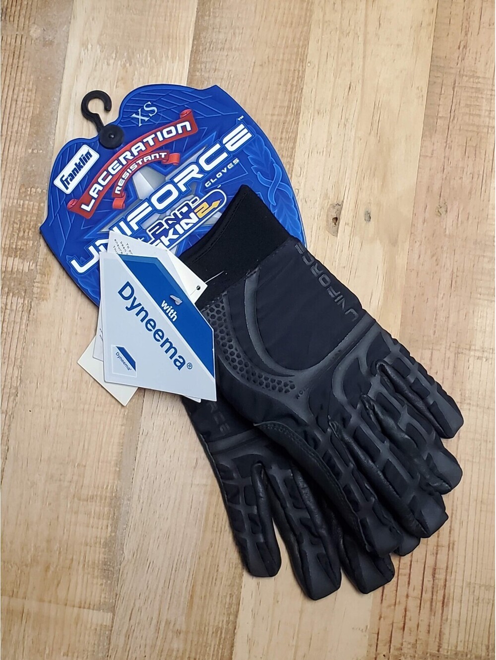 Franklin Uniforce 2ND-SKINZ Tactical Gloves Laceration Resistant Dyneema XS NWT